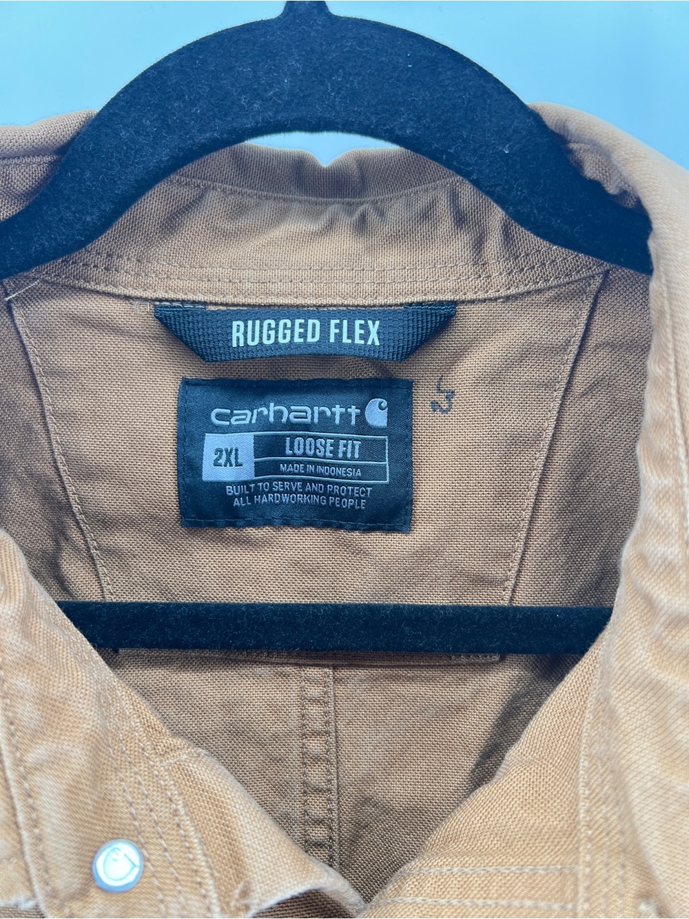 Carhartt Men's Tan Rugged Flex Shirt Jacket - Picture 3 of 9